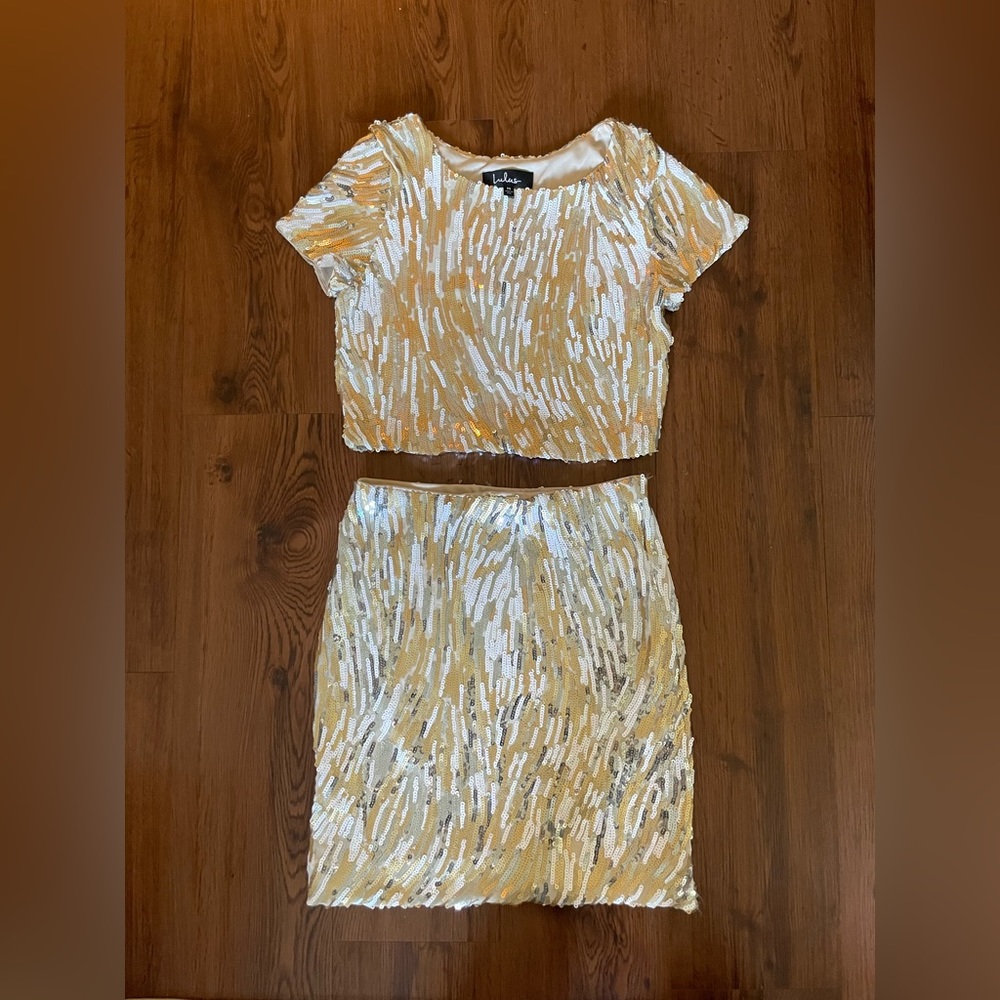 Sequin Skirt and Top Set